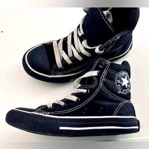CONVERSE ALL STARS youth size 12 high top shoes